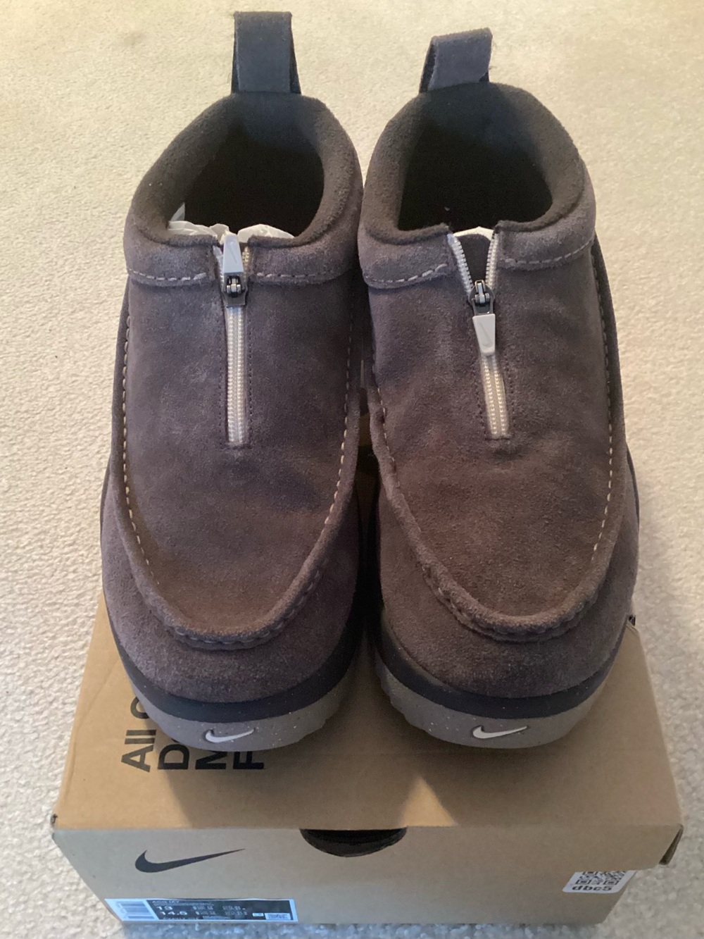 Nike ACG Izy Men’s Baroque Brown Suede Zip Shoes - Size 13